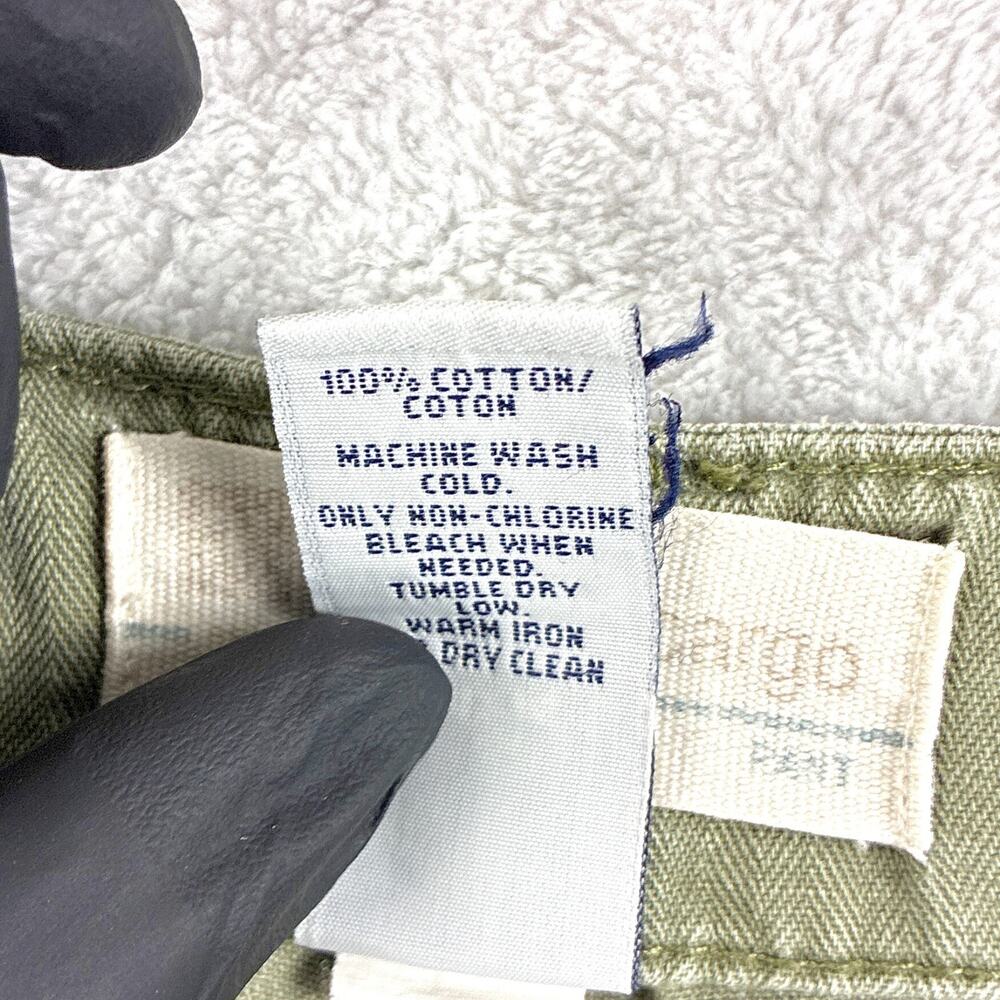 VTG Gap Cargo Pant Men 34x34 Olive Drab Military Baggy M65 Paratrooper Baggy Y2K - Picture 13 of 13